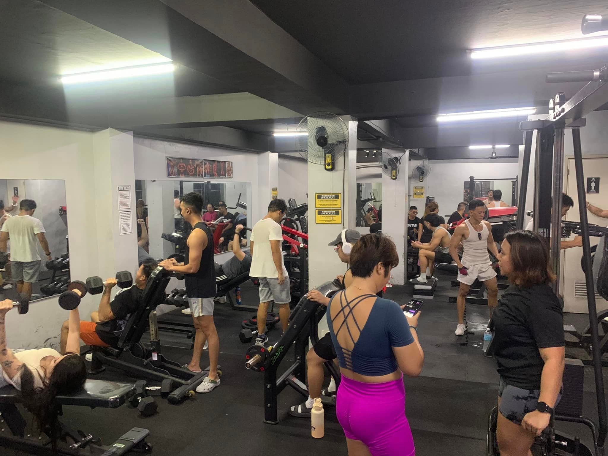 Members training on the MNLA Fitness floor in Malate