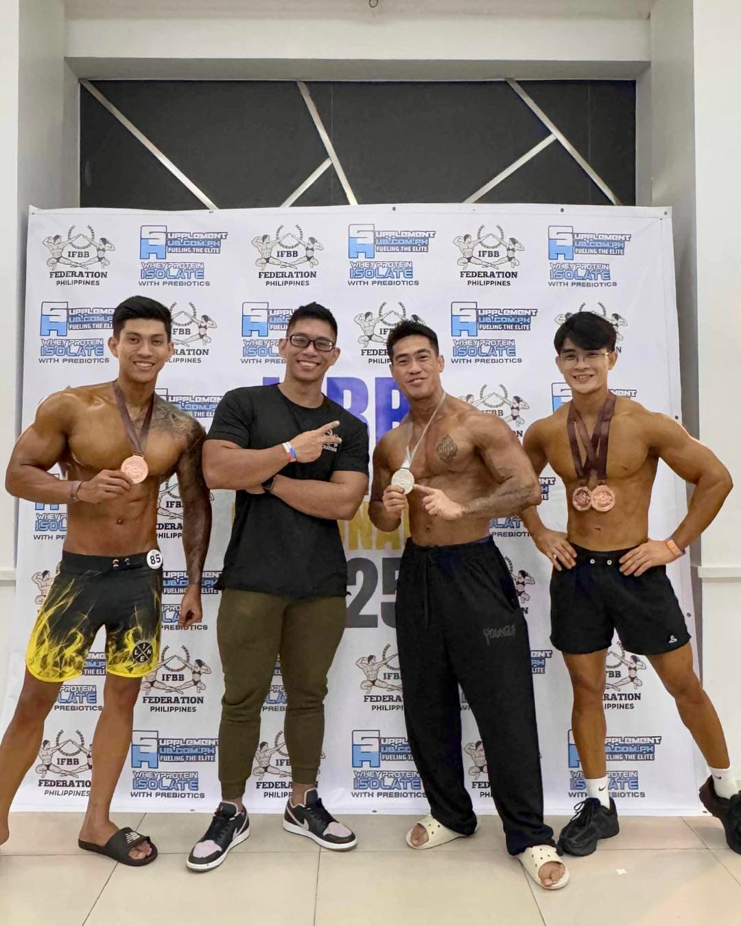 MNLA athlete on stage under the lights